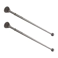 Rod Desyne 2pk Decorative 7/16 Tension Curtain