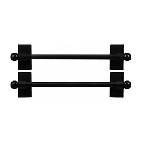 Rod Desyne 2pk Self Adhesive 7/16 Adjustable Curtain