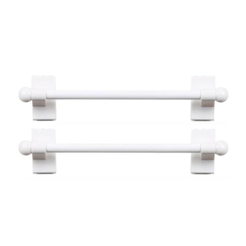 Rod Desyne 2pk Self Adhesive 7/16 Adjustable Curtain