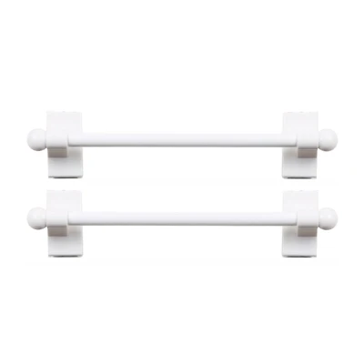 Rod Desyne 2pk Self Adhesive 7/16 Adjustable Curtain