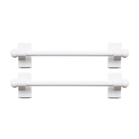 Rod Desyne 2pk Self Adhesive 7/16 Adjustable Curtain