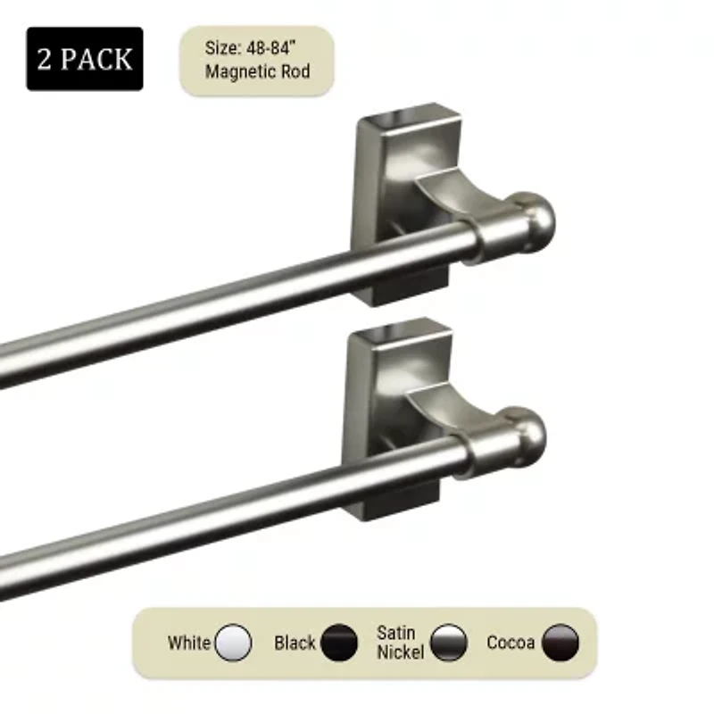 Rod Desyne Magnetic 7/16 Adjustable Curtain