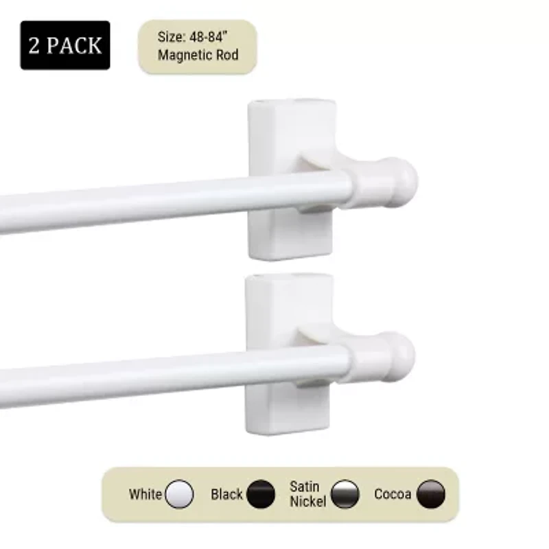 Rod Desyne Magnetic 7/16 Adjustable Curtain