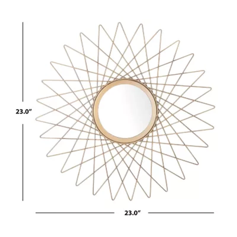 Safavieh Bilsons Wall Mount Round Wall Mirror