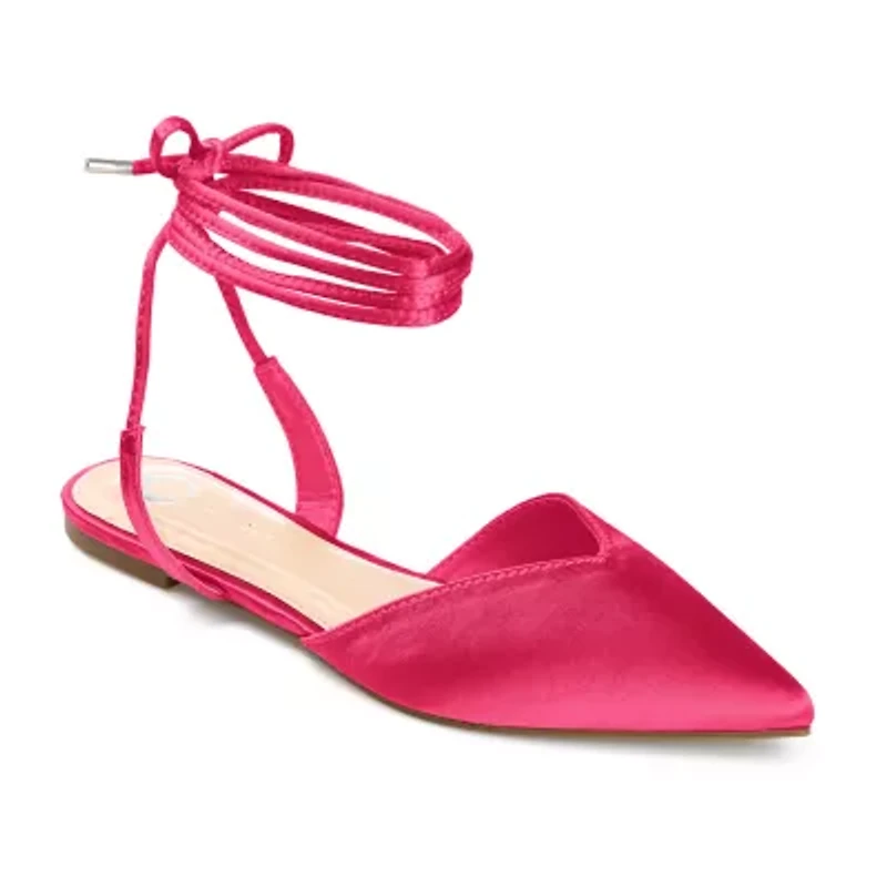 Journee Collection Theia Womens Pointed Ballet Flats