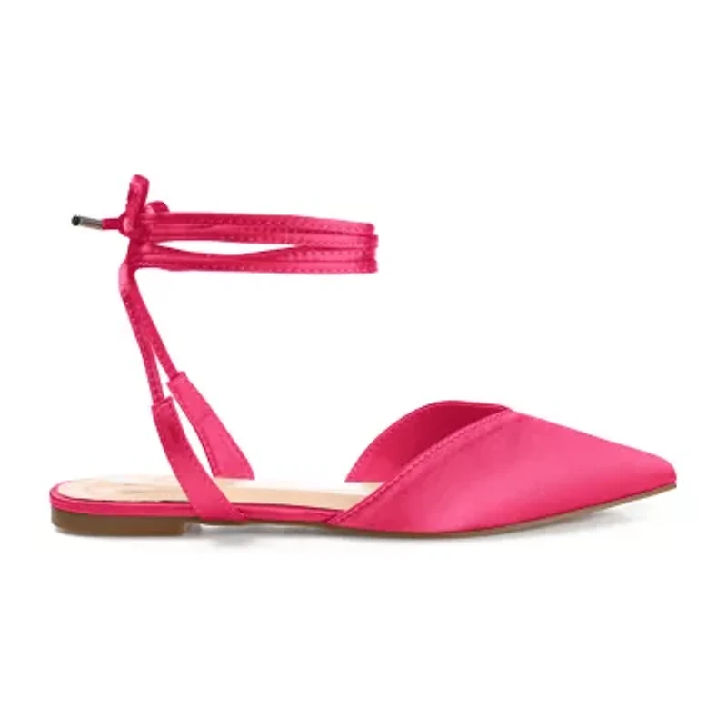 Journee Collection Theia Womens Pointed Ballet Flats