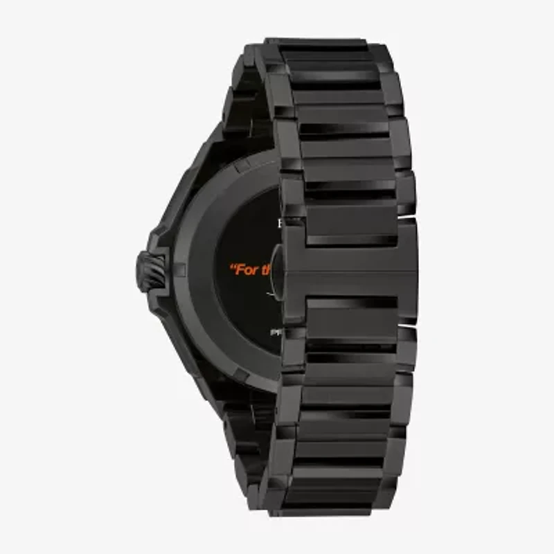 Bulova Marc Anthony Precisionist X Mens Diamond Accent Black Stainless Steel Bracelet Watch 98d183