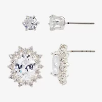 Sparkle Allure Cubic Zirconia 12.6mm Stud Earrings