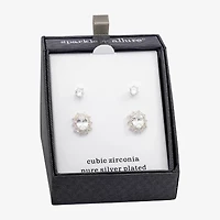 Sparkle Allure Cubic Zirconia 12.6mm Stud Earrings