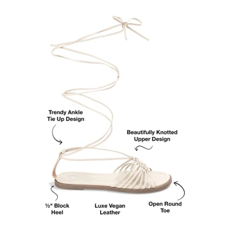 Journee Collection Womens Jess Strap Sandals