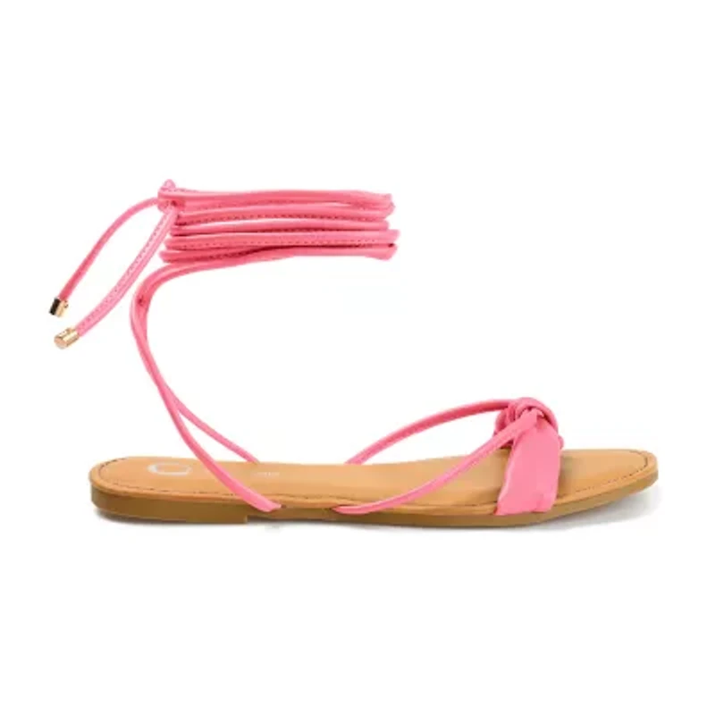 Journee Collection Womens Jiyrie Flat Sandals