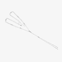 Vieste Rosa Silver Tone Pave Bolo Womens 22 Inch Y Necklace