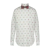 TFW Little & Big Kid Boys Long Sleeve Point Collar Shirt + Tie Set
