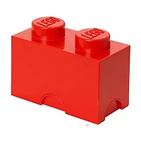 LEGO® Storage Brick 2 Bright Red Toy Box