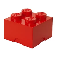 LEGO® Storage Brick 4 Bright Red Toy Box