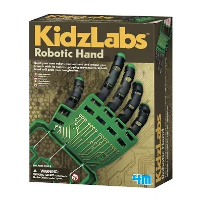 Toysmith 4m Kidzlabs Robotic Hand Kit - Diy Mechanical Robot Science - Stem Toys Educational Gift For Kids & Teens; Girls & Boys; Multi (3774) Discovery Toy