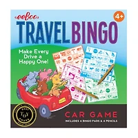 Eeboo Travel Bingo Game Ages 4+ 8-pc. Travel Game