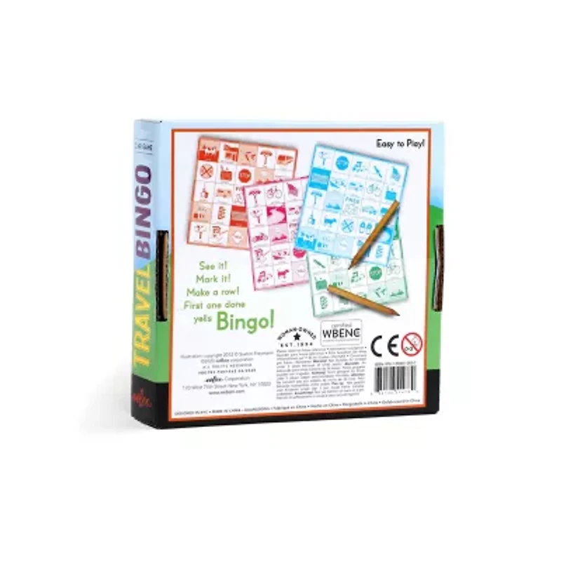 Eeboo Travel Bingo Game Ages 4+ 8-pc. Travel Game