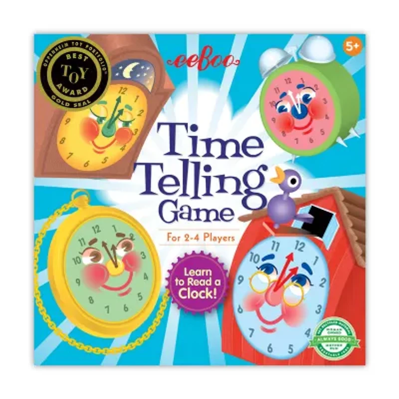 Eeboo Time Telling Game Ages 5+