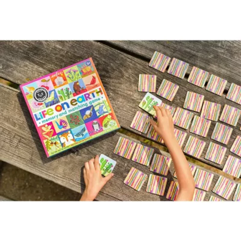Eeboo Life On Earth Memory And Matching Game Brain Game