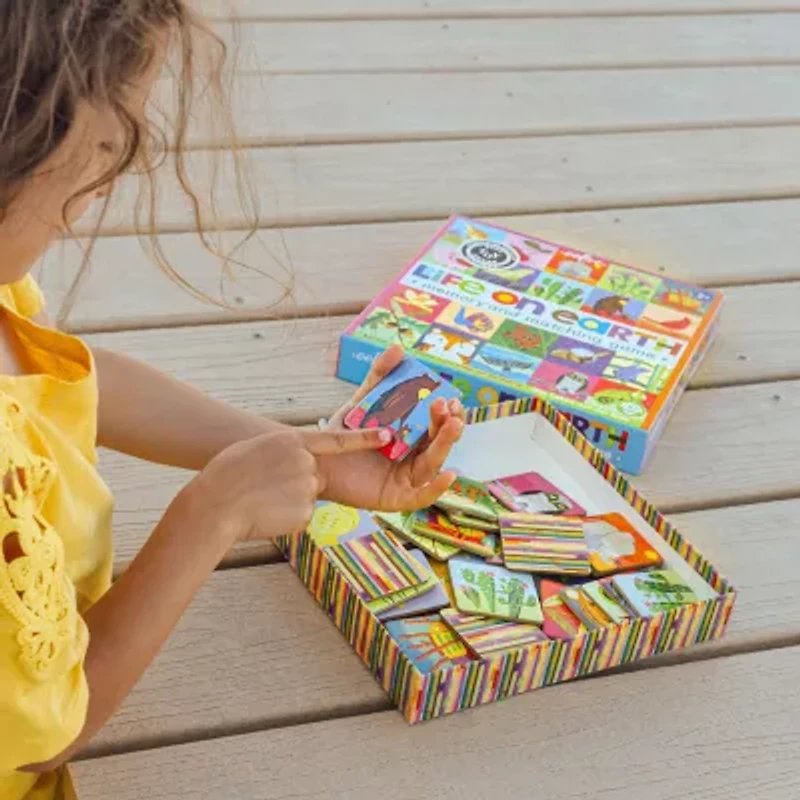 Eeboo Life On Earth Memory And Matching Game Brain Game