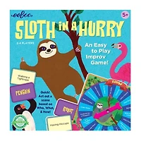 Eeboo Sloth In A Hurry Action Board Game 141-pc. Board Game
