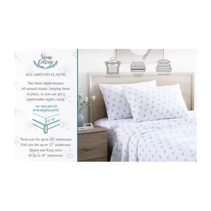 Stone Cottage Cotton Percale Sheet Set