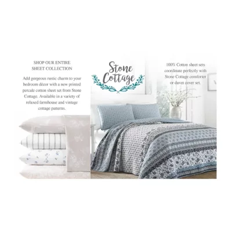 Stone Cottage Cotton Percale Sheet Set