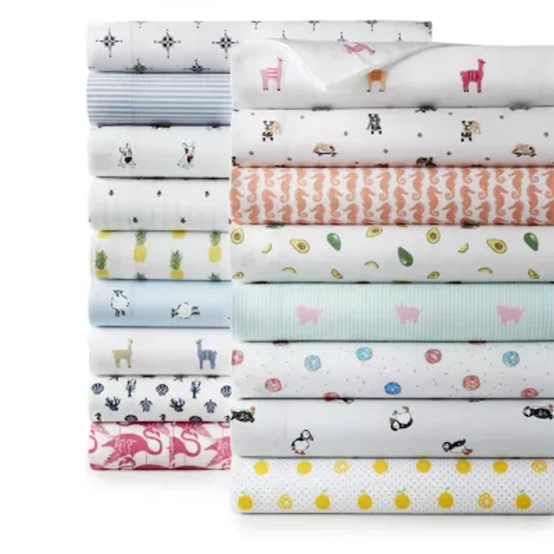 Poppy & Fritz Cotton Peracle Printed Sheet Set