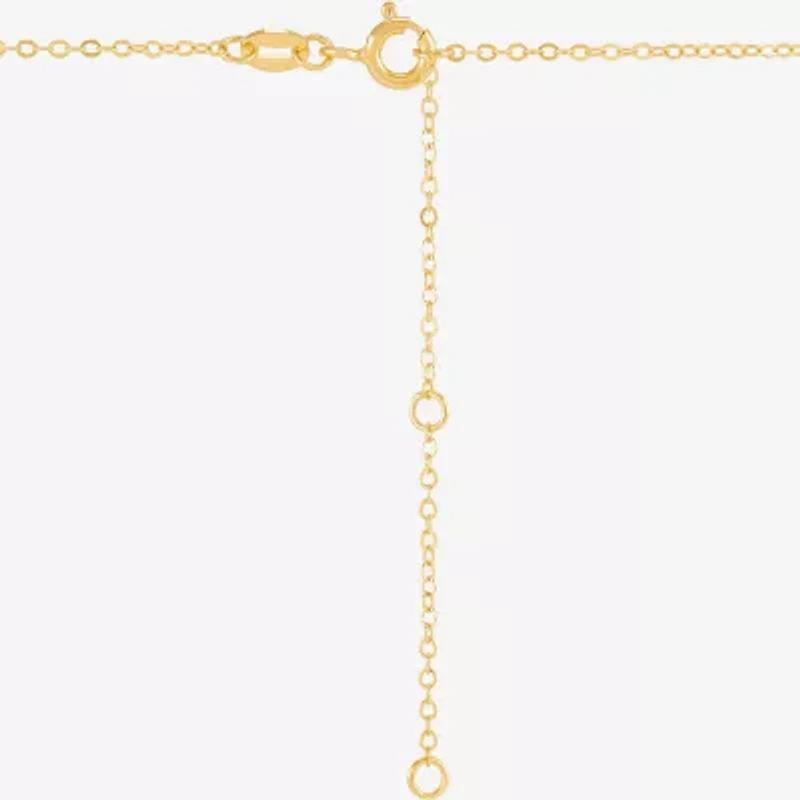 (H-I / Si1-Si2) Womens 1/10 CT. T.W. Lab Grown White Diamond 14K Gold Over Silver Sterling Silver Butterfly 18 Inch Pendant Necklace