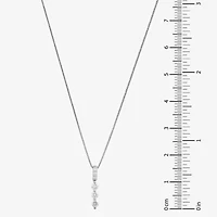 (H-I / Si1) Womens 1/4 CT. T.W. Lab Grown White Diamond Sterling Silver 18 Inch Pendant Necklace