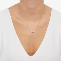 (H-I / Si1) Womens 1/4 CT. T.W. Lab Grown White Diamond 14K Gold Over Silver Sterling Silver 18 Inch Pendant Necklace