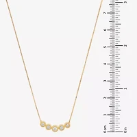 (H-I / Si1) Womens 1/4 CT. T.W. Lab Grown White Diamond 14K Gold Over Silver Sterling Silver 18 Inch Pendant Necklace