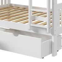 Austin Mission Full over Full Bunk Bed with Dual Underbed Drawers