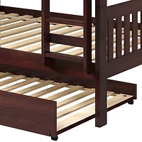 Austin Mission Full over Bunk Bed with Twin Trundle