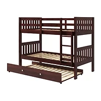 Austin Mission Twin over Bunk Bed with Trundle