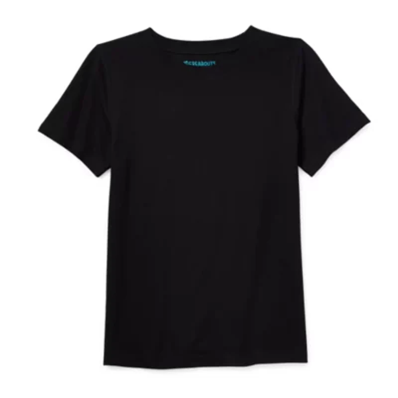 Thereabouts Little & Big Kid Boys Sensory Friendly Crew Neck Short Sleeve Adaptive T-Shirt