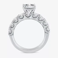 Signature By Modern Bride (G / Si1-Si2) Womens 4 CT. T.W. Lab Grown White Diamond 14K White Gold Side Stone Bridal Set