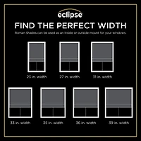 Eclipse Evangeline Cordless Blackout Roman Shade