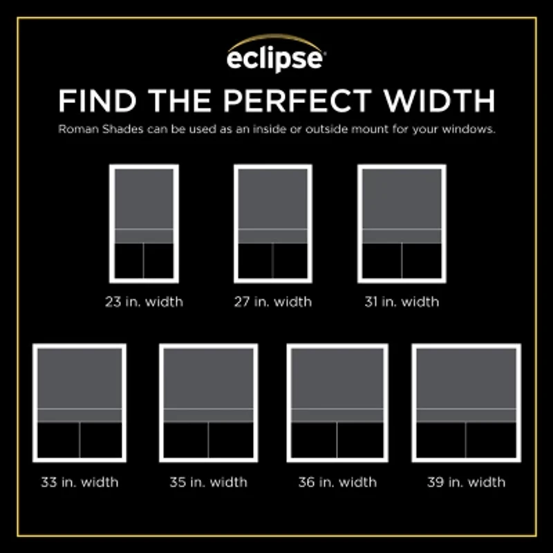 Eclipse Evangeline Cordless Blackout Roman Shade