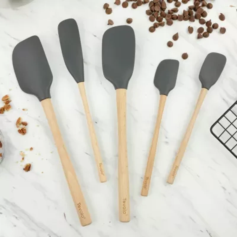 Tovolo Flex-Core Wood Handle 5-pc. Spatula Set