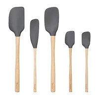 Tovolo Flex-Core Wood Handle 5-pc. Spatula Set
