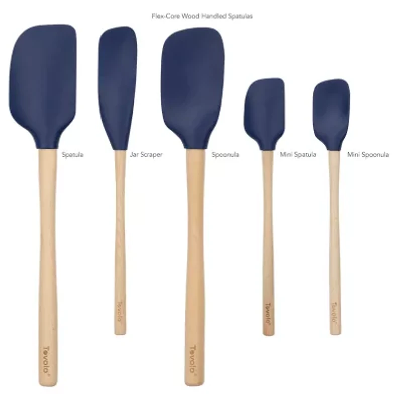Tovolo Flex-Core Wood Handle 5-pc. Spatula Set