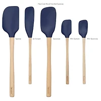 Tovolo Flex-Core Wood Handle 5-pc. Spatula Set