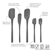 Tovolo Flex-Core All Silicone 5-pc. Spatula Set