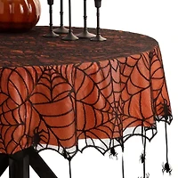 Elrene Home Fashions Crawling Halloween 70" Round Tablecloth