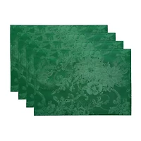 Elrene Home Fashions Poinsettia Elegance Set 4-pc. Placemat