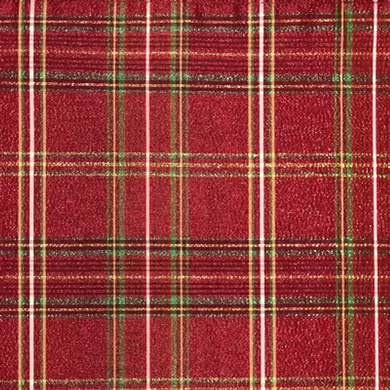 Elrene Home Fashions Shimmering Plaid Tablecloth