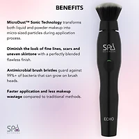 Spa Sciences Echo Antimicrobial Sonic Makeup Brush