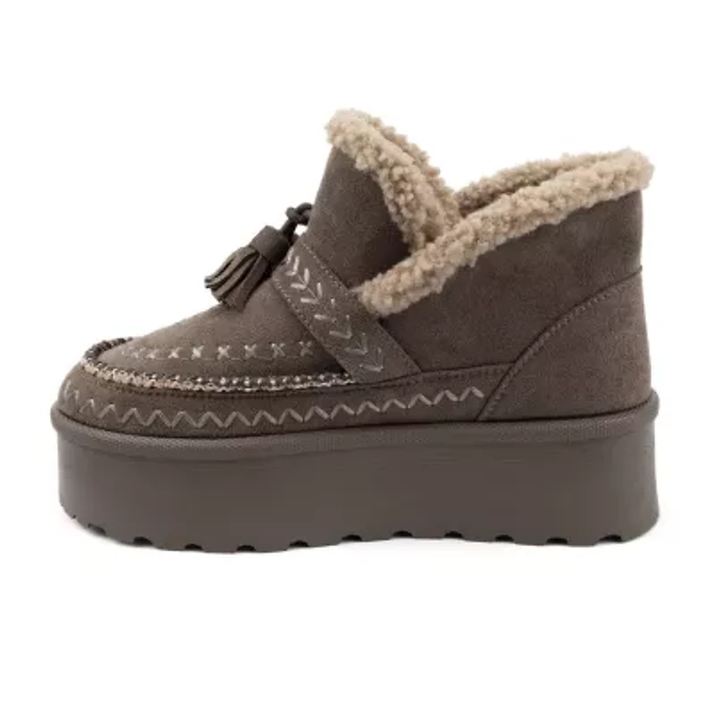 Olivia & Kate Womens Setton Chunky Heel Winter Boots